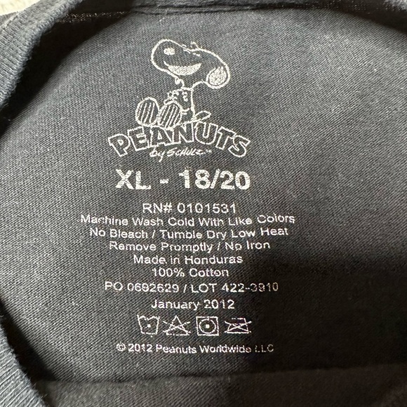 Peanuts Every Day I’m Shufflin Charlie Brown Graphic T-Shirt Youth XL 18-20 - Picture 5 of 7